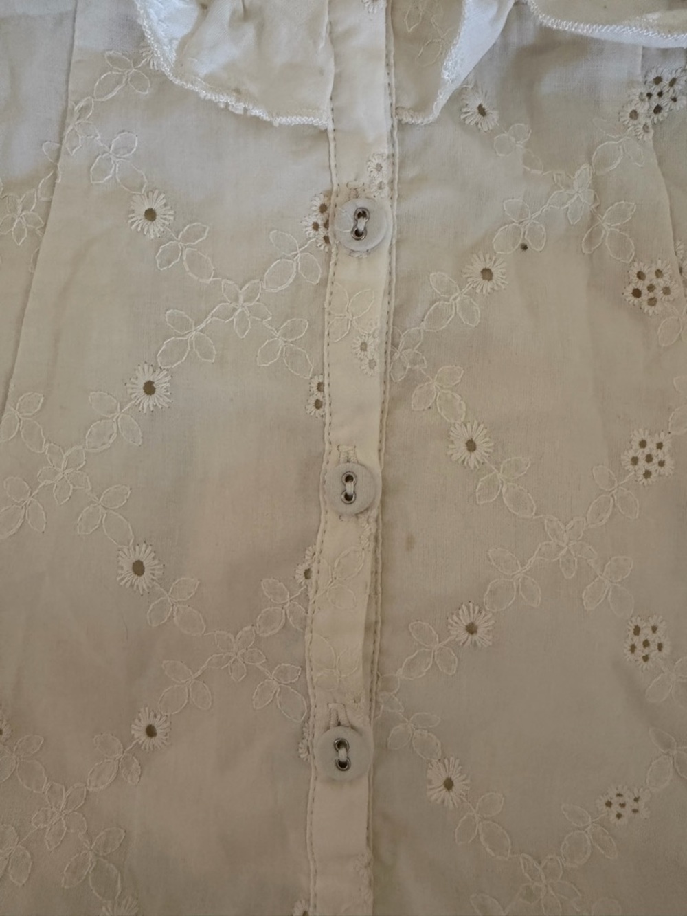 For Love & Lemons Sora Eyelet Mini Dress Size XS - Picture 10 of 11